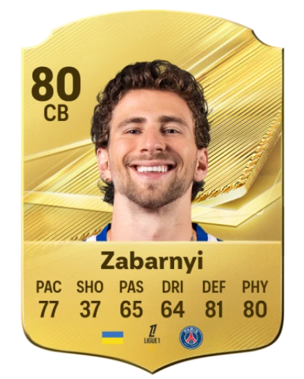 Zabarnyi 80 Gold CB FC 27 card