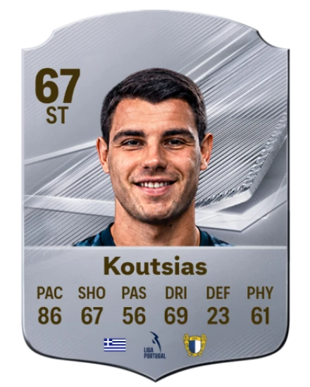 Koutsias 67 Silver ST FC 27 card
