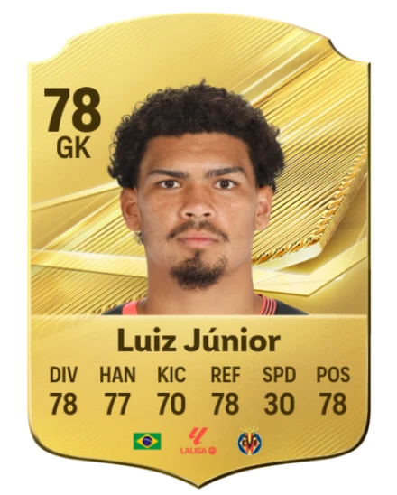 Luiz Júnior 78 Gold GK FC 27 card