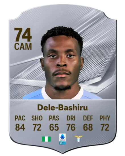 Dele-Bashiru 74 Silver CAM FC 27 card