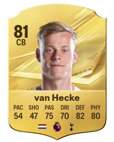 van Hecke 81 Common CB FC 26 card
