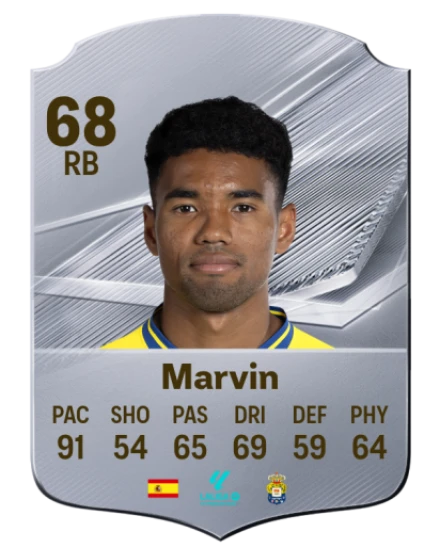 Marvin 68 Silver RB FC 27 card