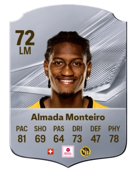 Almada Monteiro 72 Rare LM FC 26 card