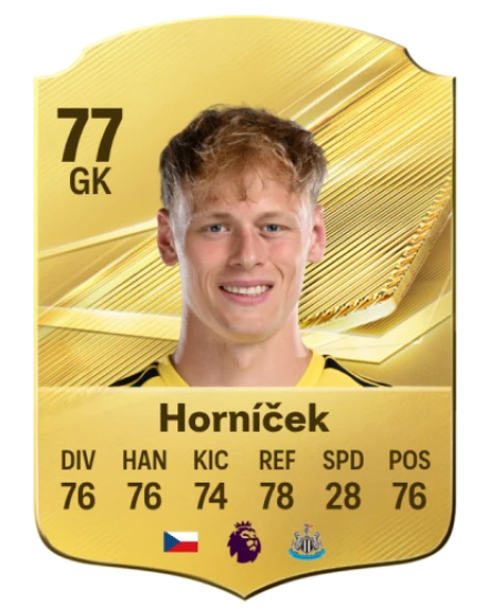 Horníček 77 Gold GK FC 27 card
