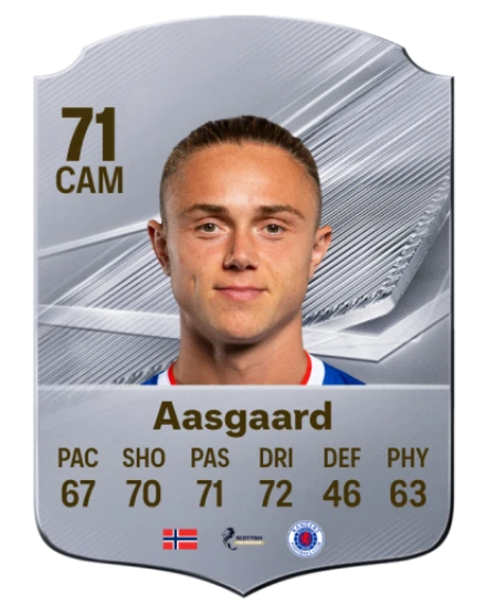Aasgaard 71 Silver CAM FC 27 card