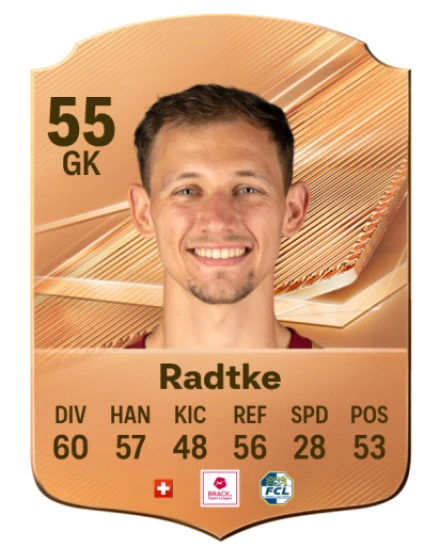 Radtke 55 Bronze GK FC 27 card