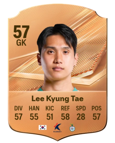 Lee Kyung Tae 57 Bronze GK FC 27 card