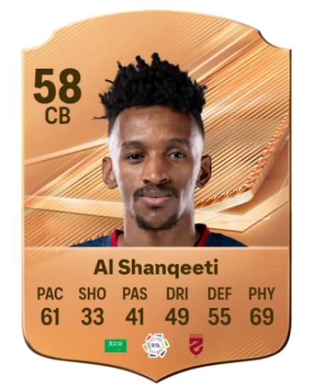 Al Shanqeeti 58 Bronze CB FC 27 card