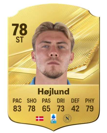Højlund 78 Common ST FC 26 card