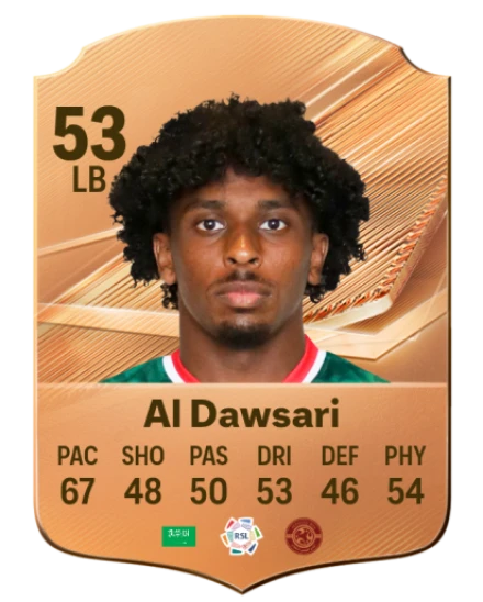 Al Dawsari 53 Bronze LB FC 27 card