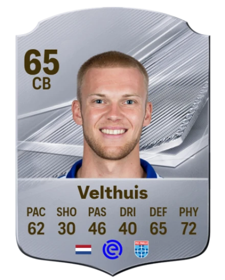 Velthuis 65 Silver CB FC 27 card