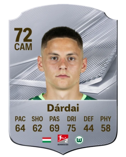 Dárdai 72 Common CAM FC 26 card
