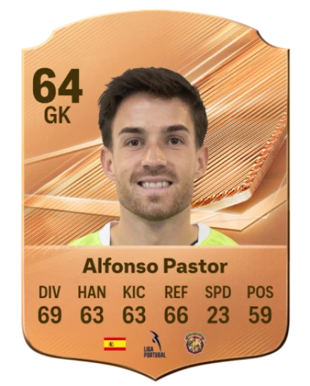 Alfonso Pastor 64 Bronze GK FC 27 card
