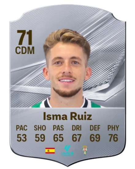 Isma Ruiz 71 Common CDM FC 26 card