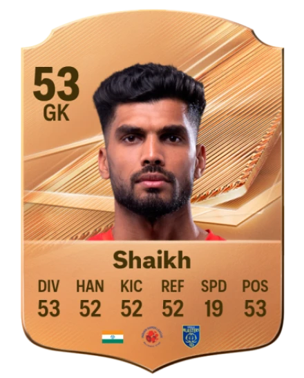 Shaikh 53 Common GK FC 26 card