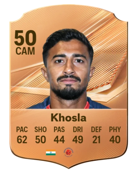 Khosla 50 Bronze CAM FC 27 card