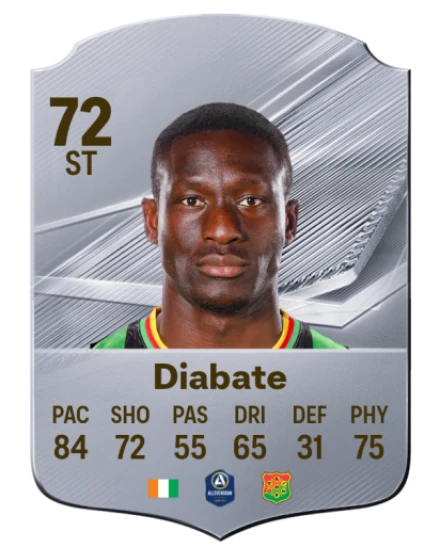 Diabate 72 Rare ST FC 26 card
