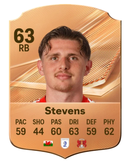 Stevens 63 Bronze RB FC 27 card