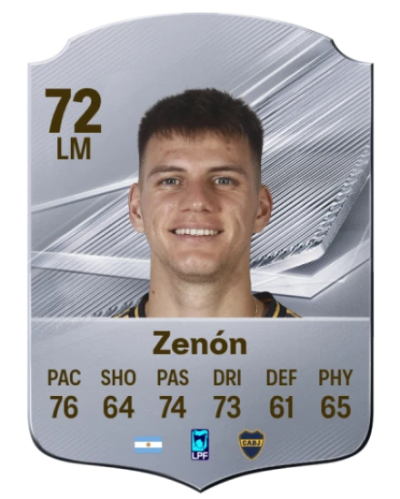 Zenón 72 Silver LM FC 27 card
