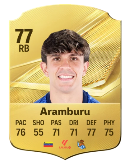 Aramburu 77 Common RB FC 26 card