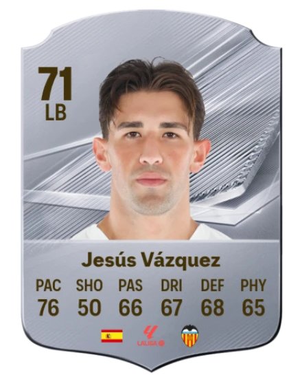 Jesús Vázquez 71 Silver LB FC 27 card