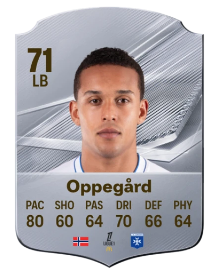 Oppegård 71 Common LB FC 26 card