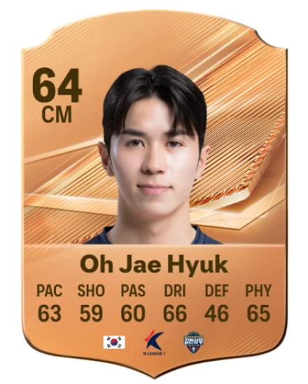 Oh Jae Hyuk 64 Bronze CM FC 27 card