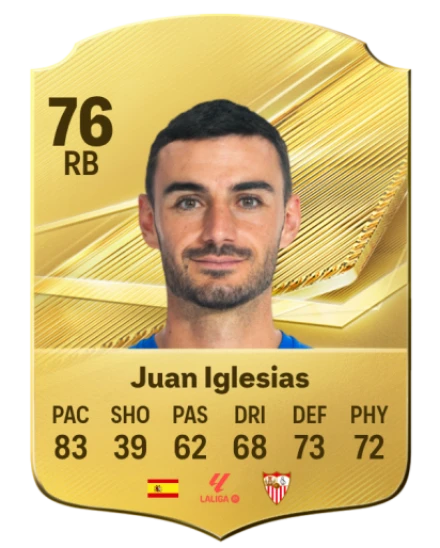 Juan Iglesias 76 Common RB FC 26 card
