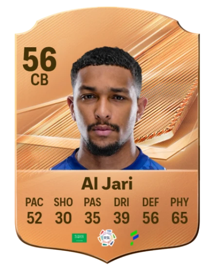 Al Jari 56 Bronze CB FC 27 card