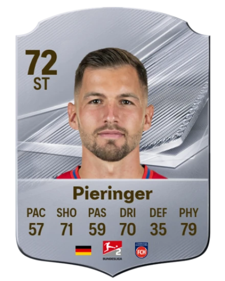Pieringer 72 Rare ST FC 26 card