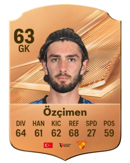 Özçimen 63 Bronze GK FC 27 card