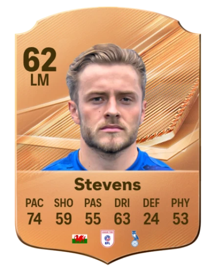 Stevens 62 Common LM FC 26 card