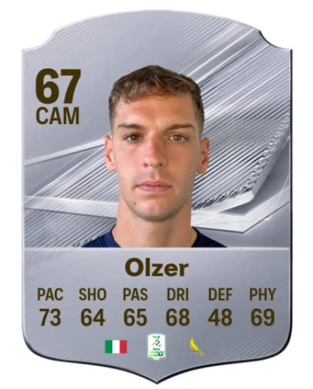Olzer 67 Silver CAM FC 27 card