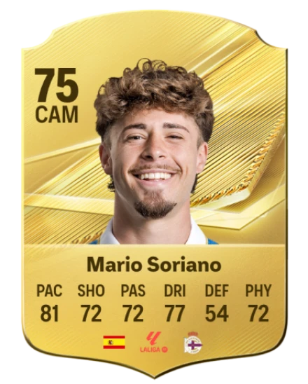 Mario Soriano 75 Common CAM FC 26 card