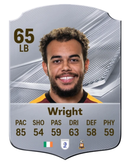Wright 65 Silver LB FC 27 card