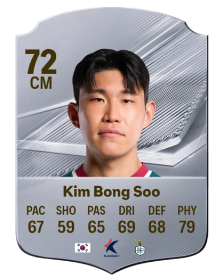 Kim Bong Soo 72 Common CM FC 26 card