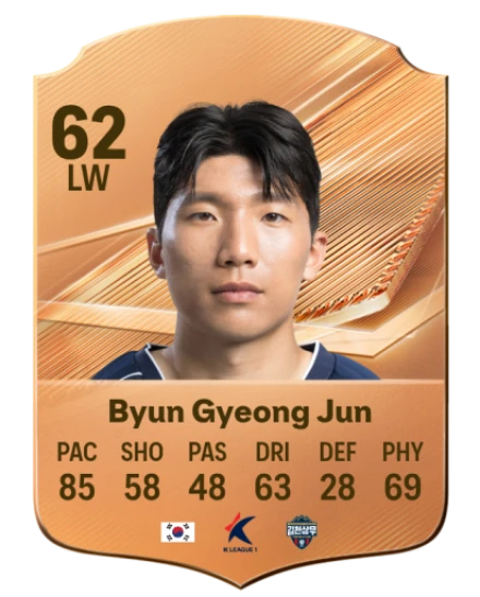 Byun Gyeong Jun 62 Bronze LW FC 27 card