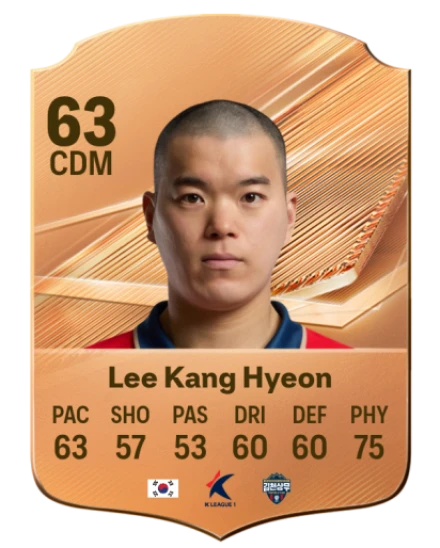 Lee Kang Hyeon 63 Bronze CDM FC 27 card