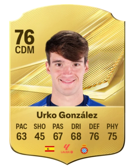 Urko González 76 Common CDM FC 26 card