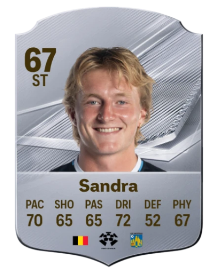 Sandra 67 Silver ST FC 27 card