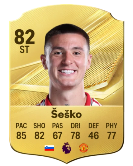 Šeško 82 Common ST FC 26 card