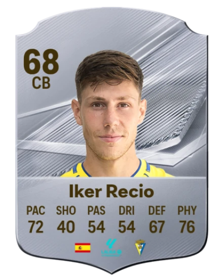 Iker Recio 68 Rare CB FC 26 card