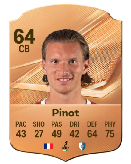 Pinot 64 Bronze CB FC 27 card