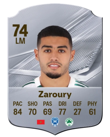 Zaroury 74 Rare LM FC 26 card