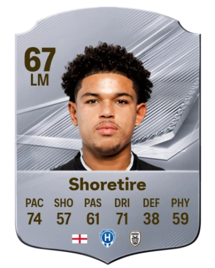 Shoretire 67 Silver LM FC 27 card