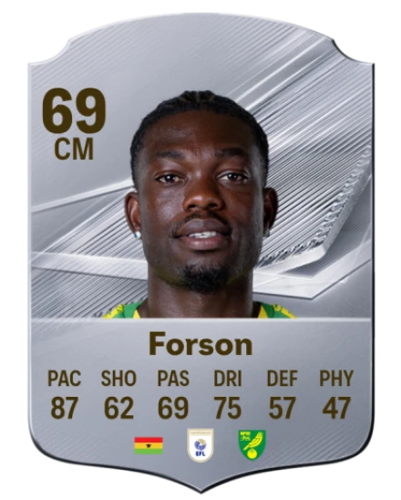 Forson 69 Rare CM FC 26 card