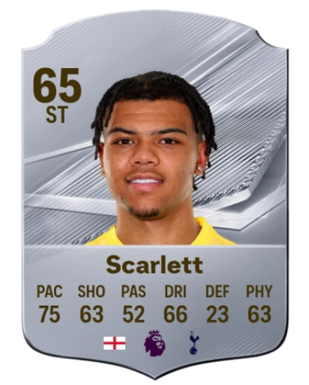 Scarlett 65 Silver ST FC 27 card