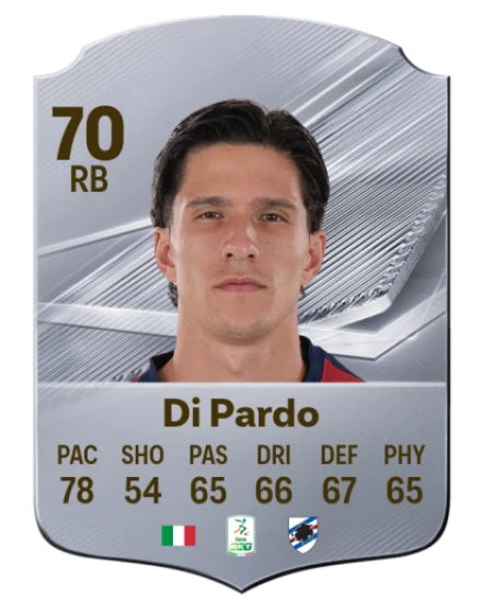 Di Pardo 70 Silver RB FC 27 card