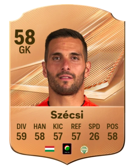 Szécsi 58 Bronze GK FC 27 card