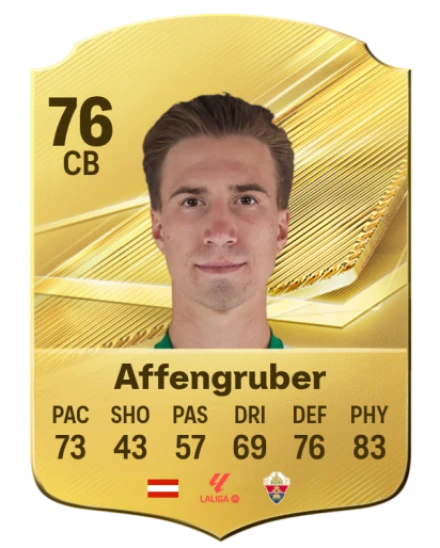 Affengruber 76 Rare CB FC 26 card